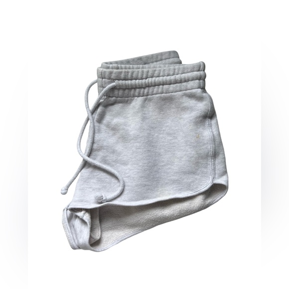 TNA COZY - FLEECE GREY DRAWSTRING SHORTS - Boyfriend Fit US XS - Picture 1 of 7